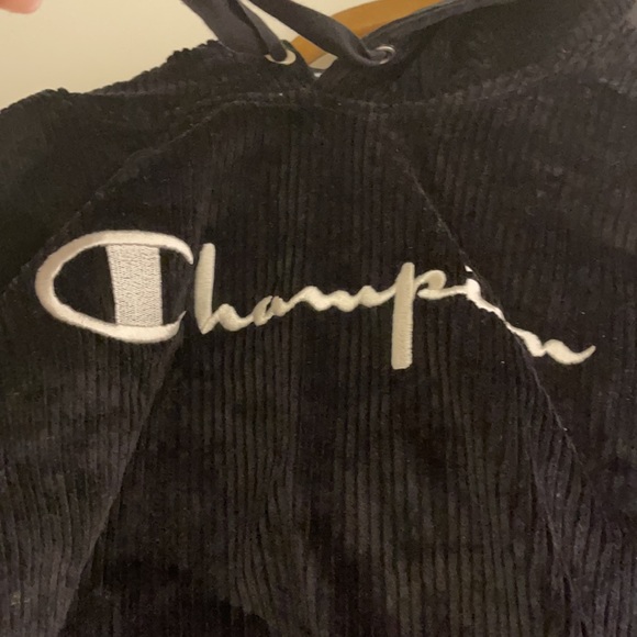Champion Medium Reverse Weave Hoodie NWT black & white - Picture 2 of 5